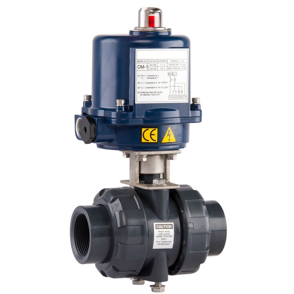 GO Ball Valves Actuated Electric PVC BLPE