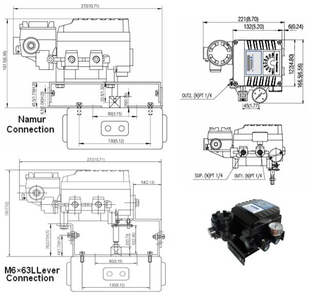 GO 4-20mA Input/Output Electro Pneumatic Positioner - Image 2