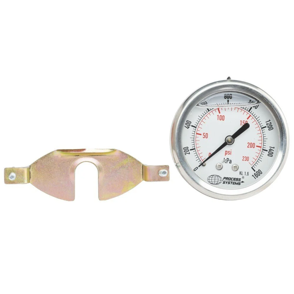 GO 1/4" BSP Rear Entry 304 SS Case Pressure Gauges 63mm