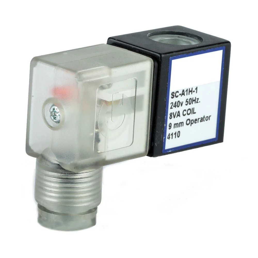 GO 12v DC 4.8 W with DIN Plug Solenoid Valve Coil 9mm