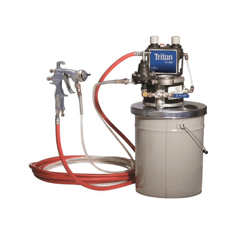 GRACO Triton Alum Spray Package Conventional Gun For Wood - Image 3