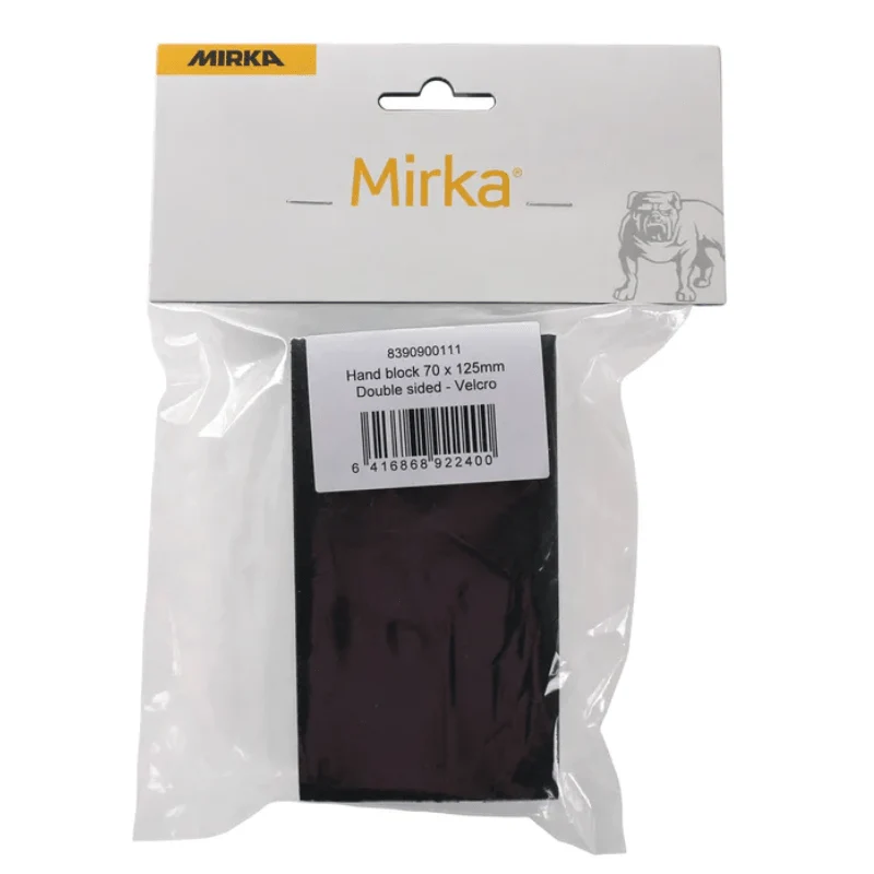 MIRKA Sanding Block 70mm x 125mm 2-Sided Soft/Hard - Image 3
