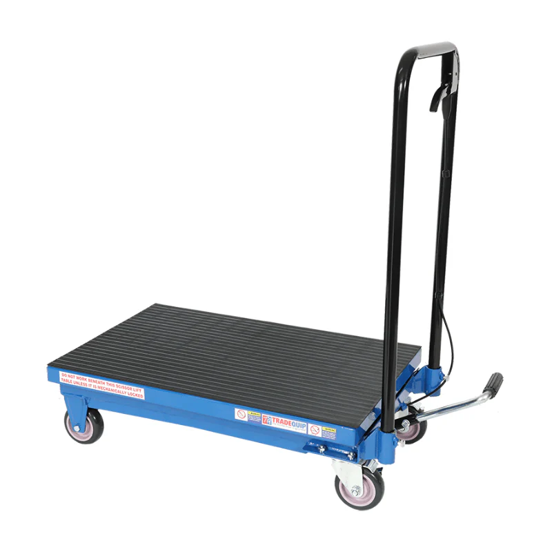 TRADEQUIP Professional Scissor Lift Workshop Trolley 225Kg